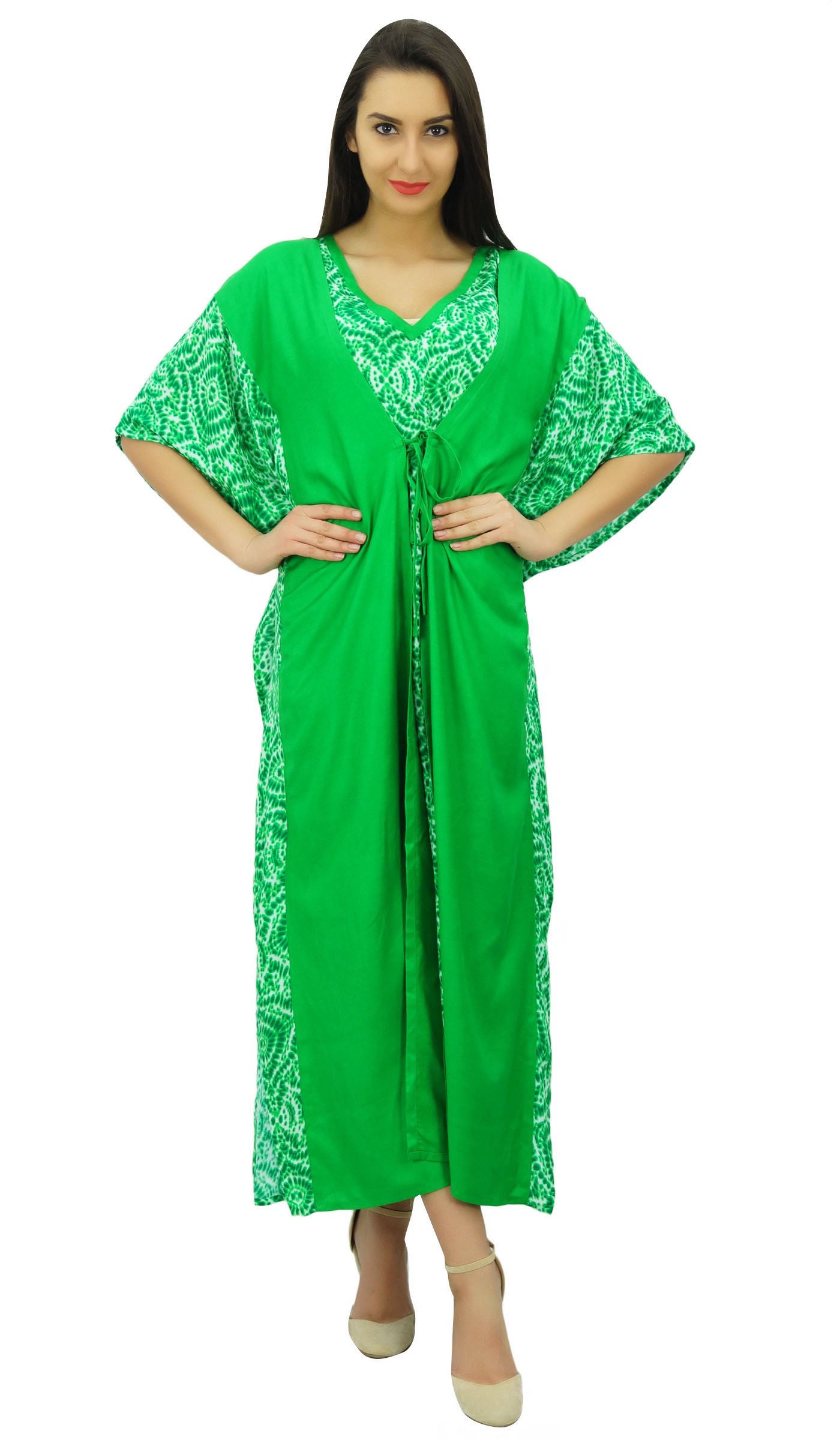 Bimba Femmes Longue Maxi Kimono Caftan Concepteur Rayonne Caftan Plage Coverup