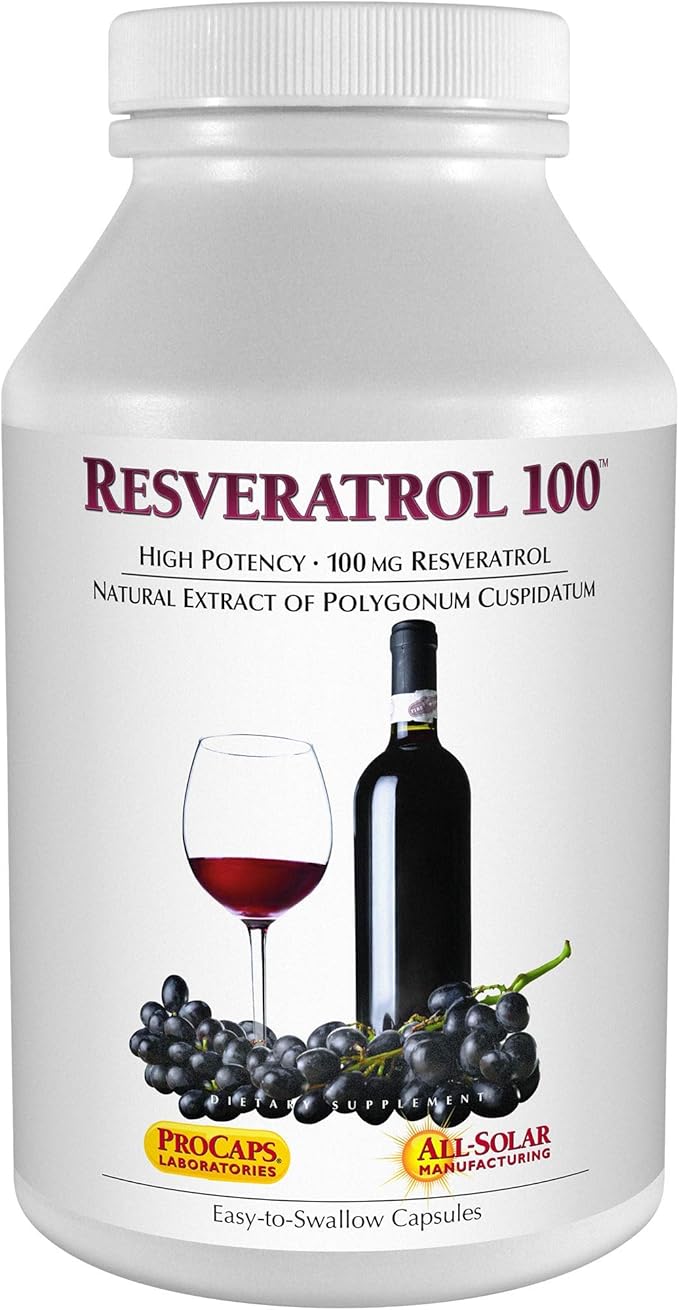 Andrew Lessman Resveratrol10060 Capsules Red Wine's