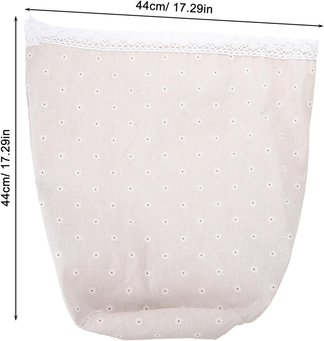 Garneck Floral Pattern Cloth Basket Liners for Wicker Laundry Baskets Soft Fabric Replacement Liners for Storage Containers Machine Washable Protection for Living and Kitchen Storage