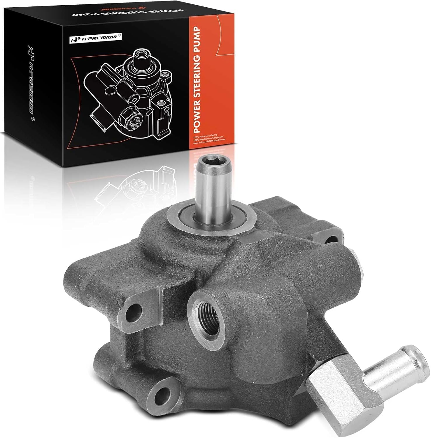 A-Premium Power Steering Pump Compatible with Ford Crown Victoria 2004-2007, Grand Marquis 2004 & Lincoln Town Car 2003-2006 & Mercury Grand Marquis 2004-2007, 4.6L, Replace # F85C-3A674-AARM