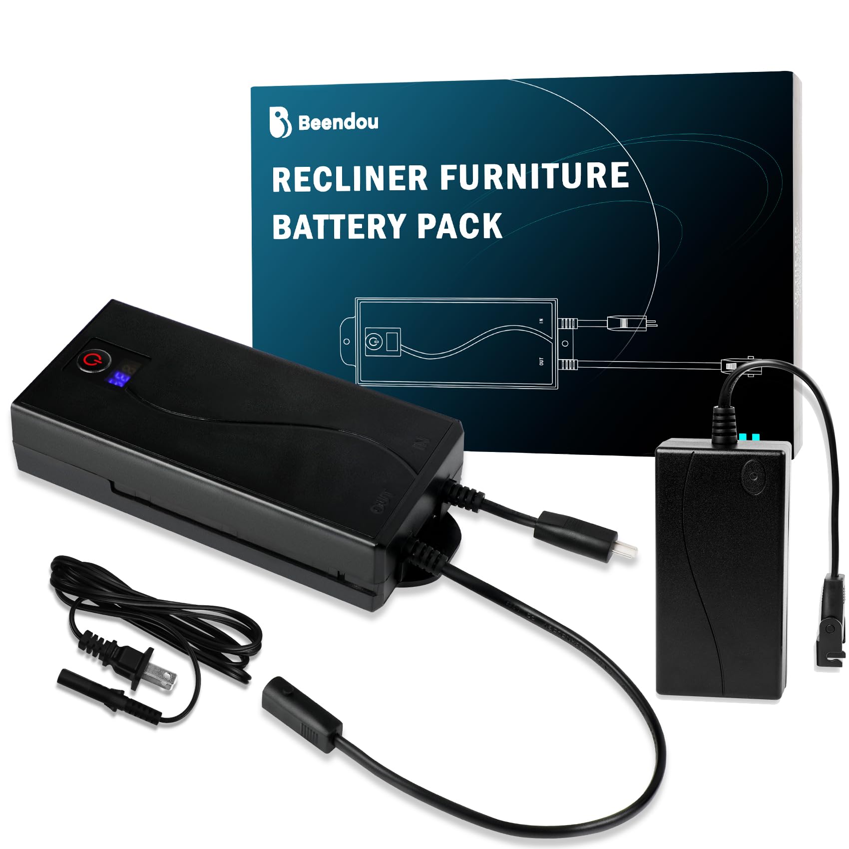 Buy Beendou Battery Pack for Reclining Furniture with LCD Display