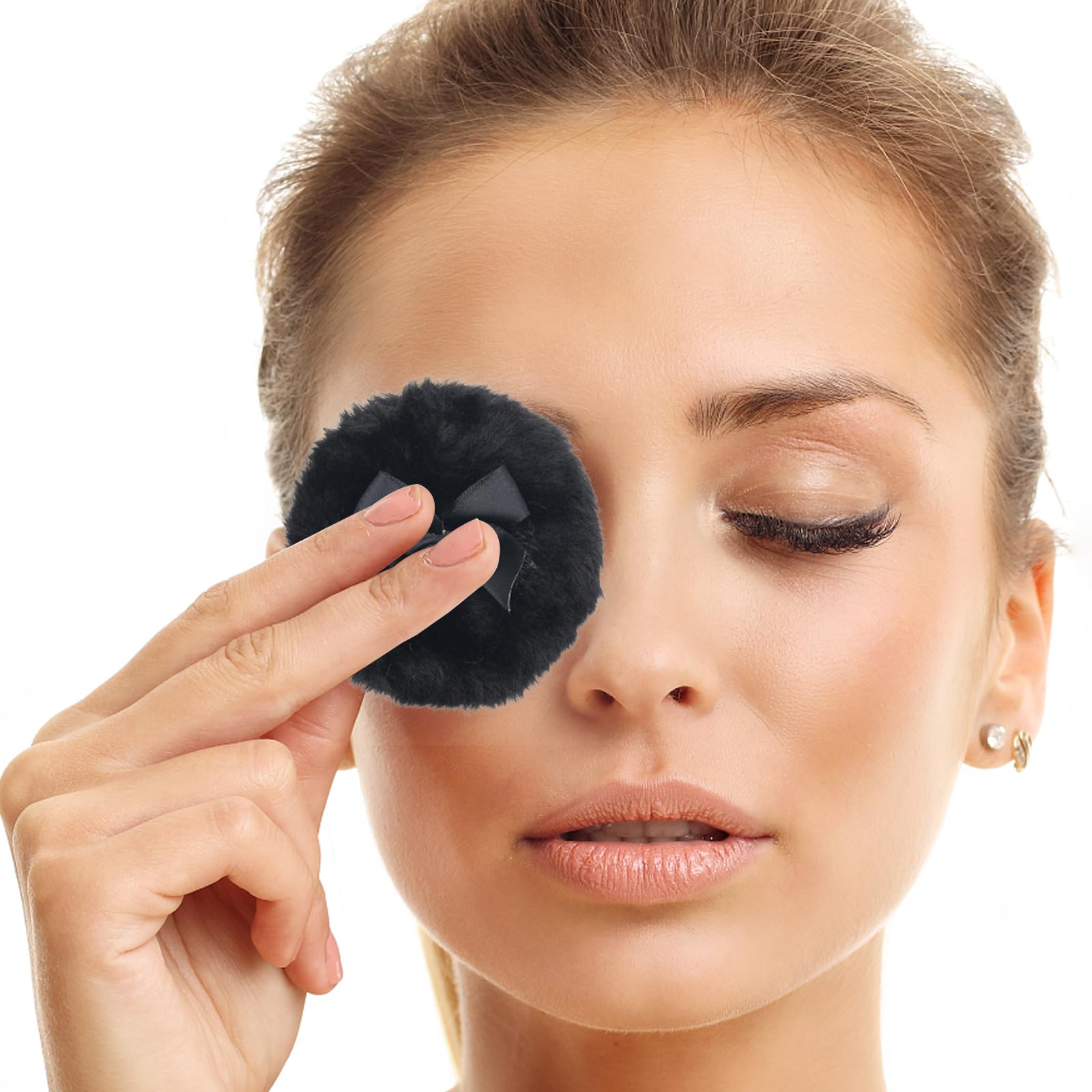 4 spugnette riutilizzabili lavabili per cipria per il corpo, comode, per trucco viso bagnato e asciutto