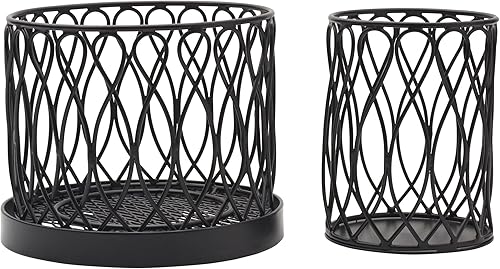 Miniatura 2 de Gourmet Basics by Mikasa Twist Loop - Organizador giratorio para utensilios, 2 niveles, color negro