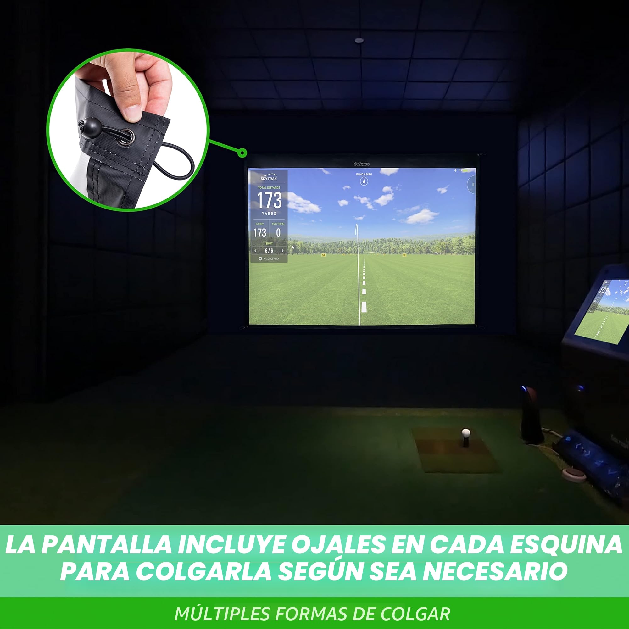 GoSports Pantalla de Impacto para simulador de Golf - Elige el tamaño