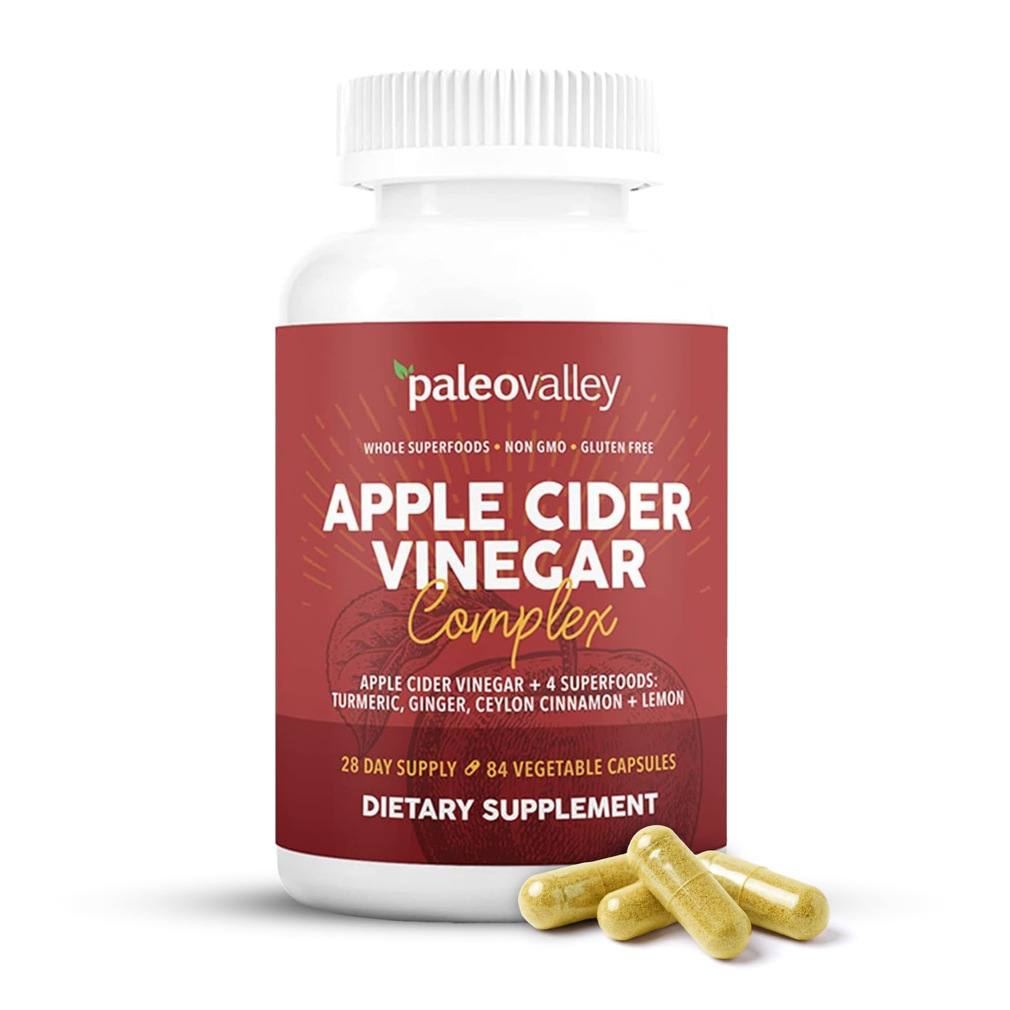 Paleovalley Apple Cider Vinegar Complex Capsules with Organic Superfoods