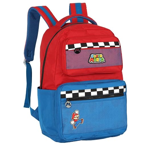 Mochila Bolsa de Costas Super Mario Juvenil Escolar Faculdade Viagem Espaçosa
