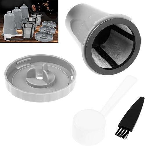 Miniatura 5 de Mtsooning Taza K reutilizable con filtro inferior, malla de acero inoxidable, cápsulas de café ecológicas de repuesto para cafeteras Keurig K Cup