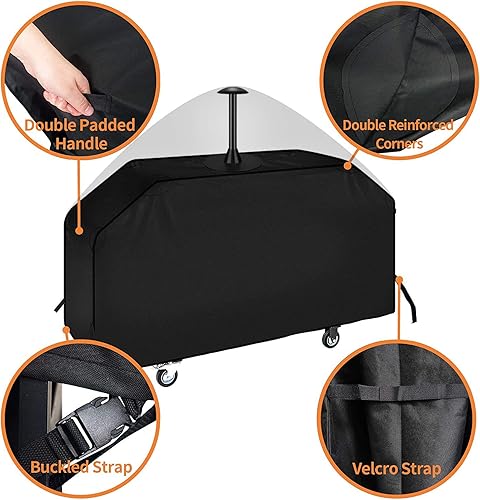 Miniatura 55 de iCOVER - Funda para parrilla de 60 pulgadas para parrilla al aire libre, anti-UV y resistente a la decoloración, fundas impermeables para parrilla
