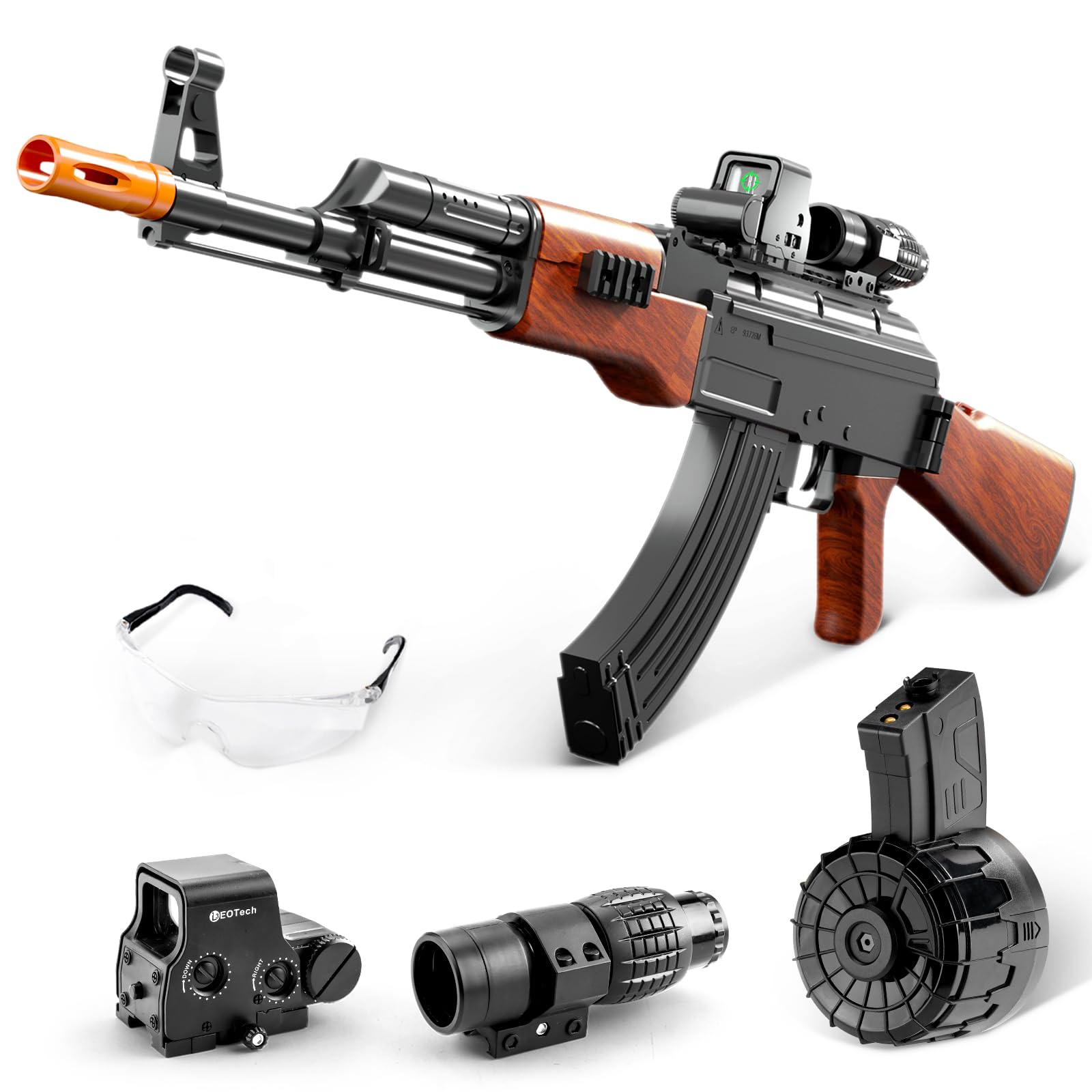 Gel Blaster Toy Gun High-Speed Gel Ball Blaster Automatic Blaster Sniper with Electric Mag for Adults 18+