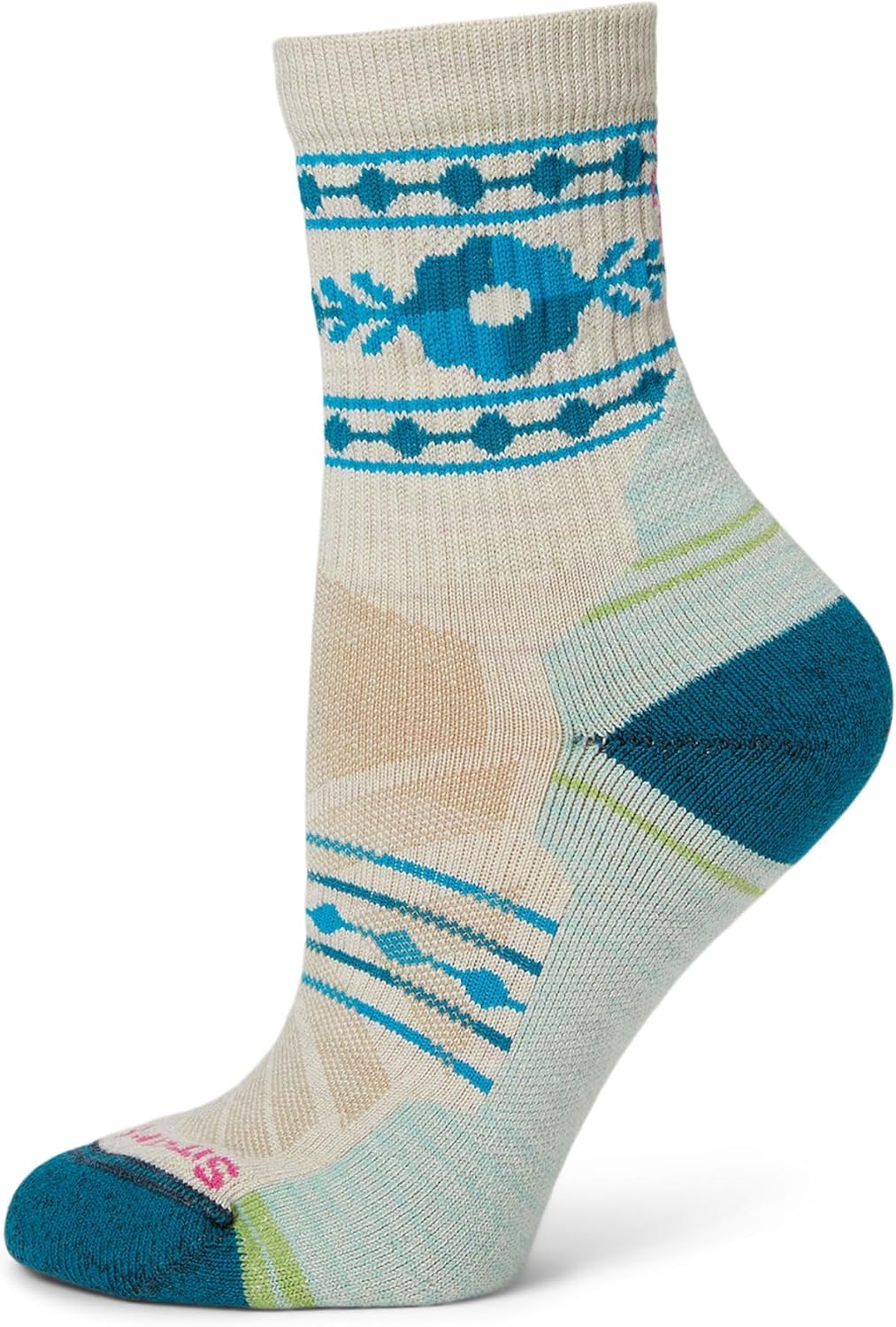 Smartwool Women’s Hike Light Cushion Retro Floral Mid Crew Socks