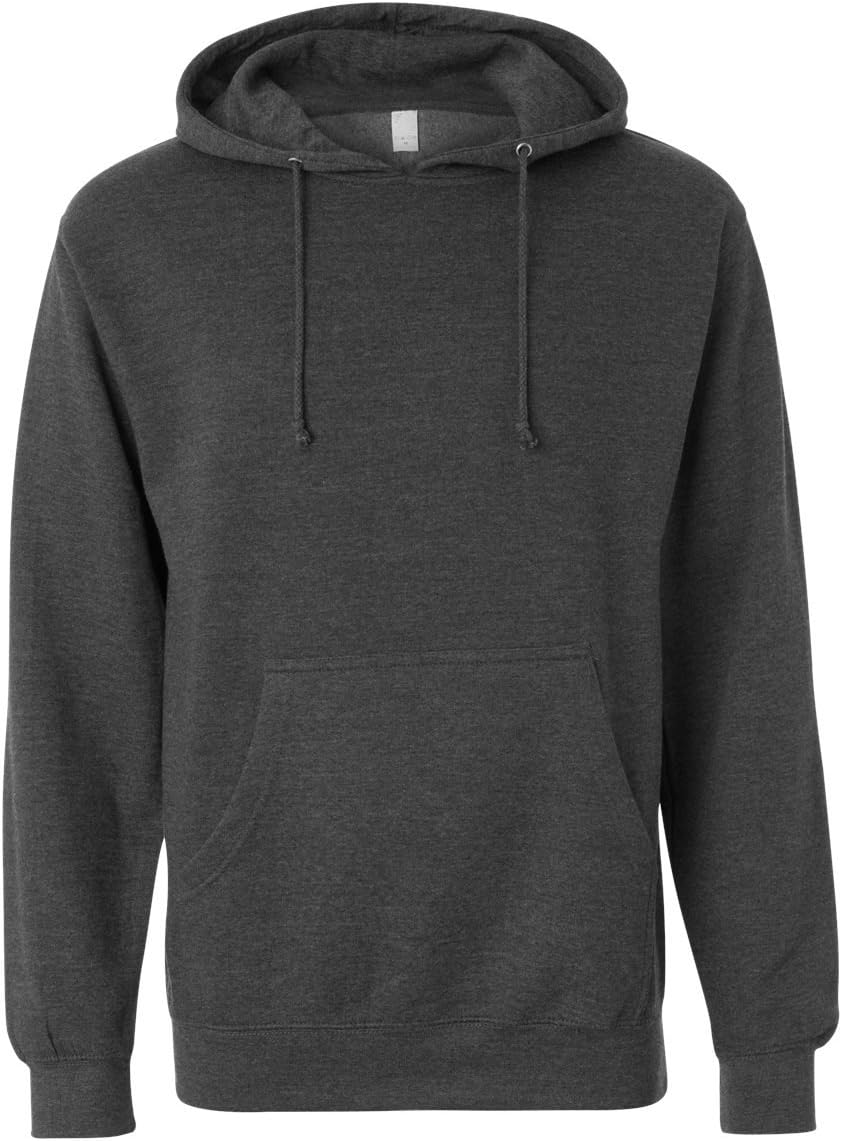 Independent Trading Co. Midweight Hood Sweatshirt SS4500-Chrcl Hth