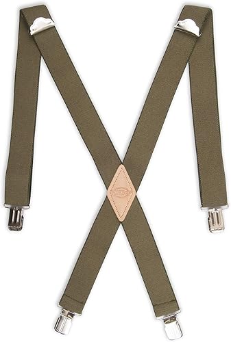 Dickies - Tirante para hombre, 1 12 pulgadas, con clip recto, ajustable X