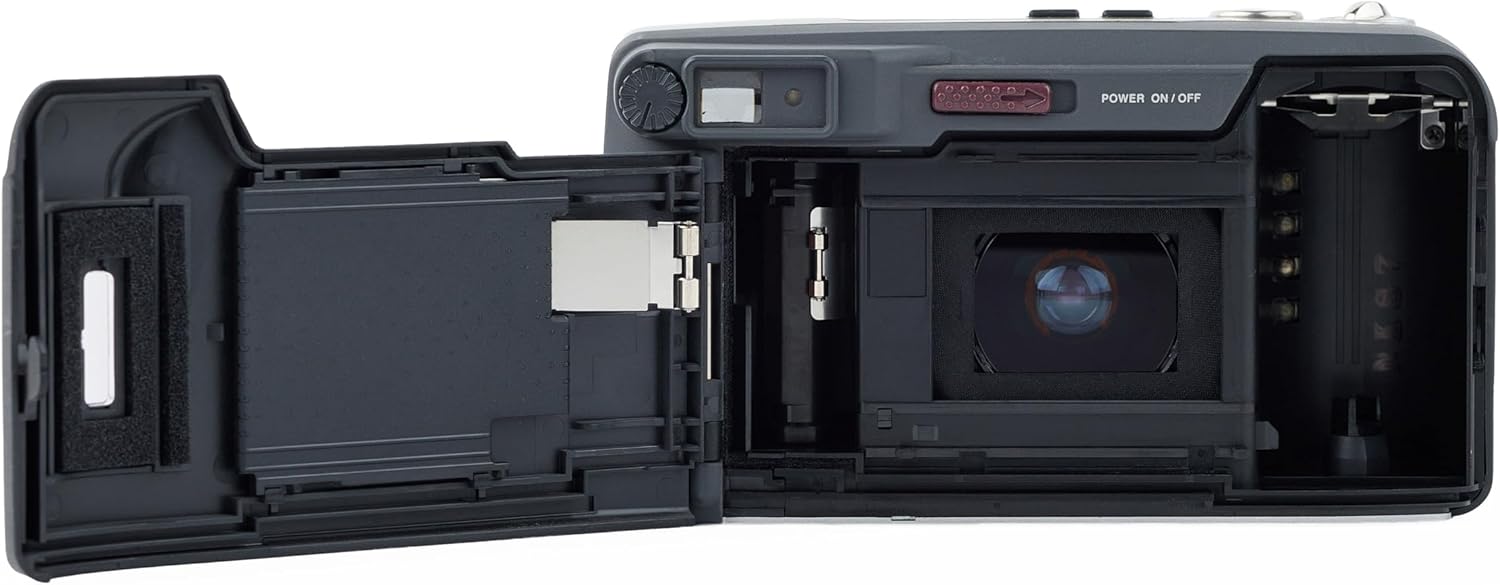 Olympus Superzoom 160 QD Silver 35mm Film Camera – Auto Focus, 38–160mm Zoom Lens, Built-in Flash, Quartz Date (Renewed)