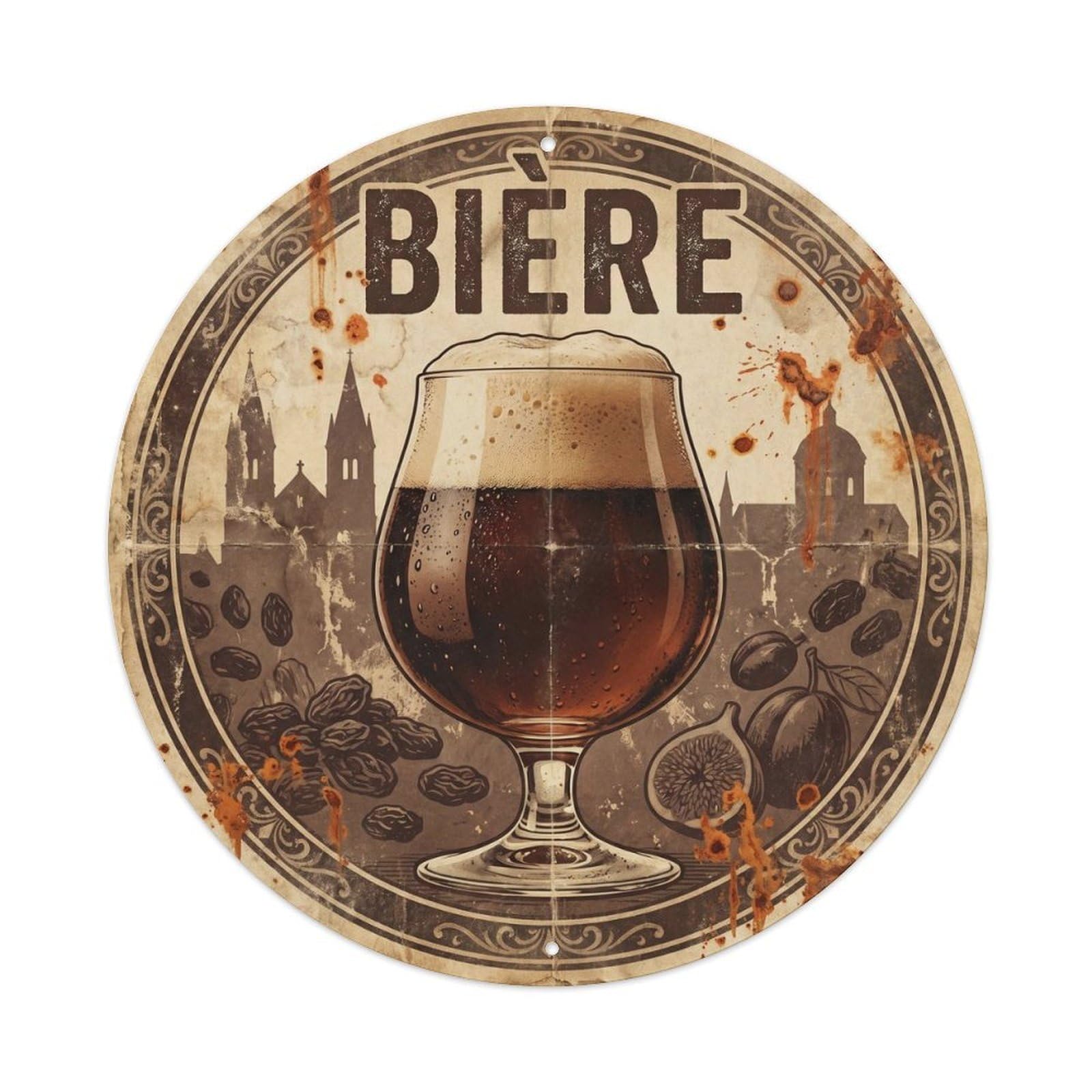 Craft Beer Taproom Belgian Culture Pub Ale Vintage Metal Tin Sign