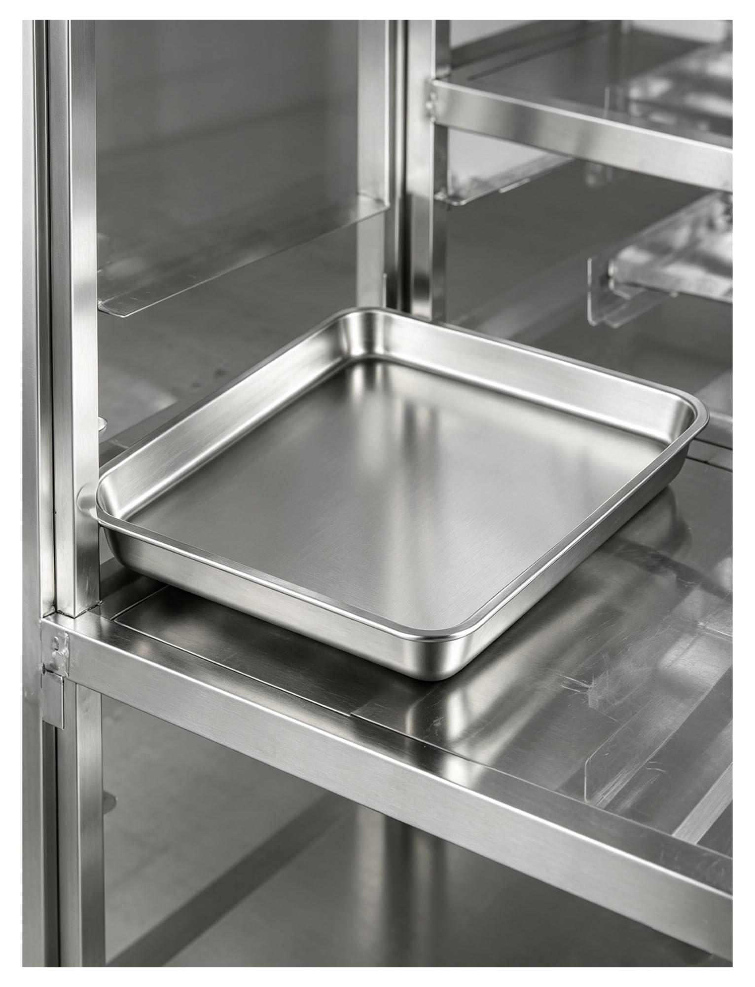 Carro de Aluminio para Bandejas de Hornear con Ruedas | Estructura de aluminio; diseño de múltiples niveles; fácil transporte; para panaderías y cocinas(9-layer closed)