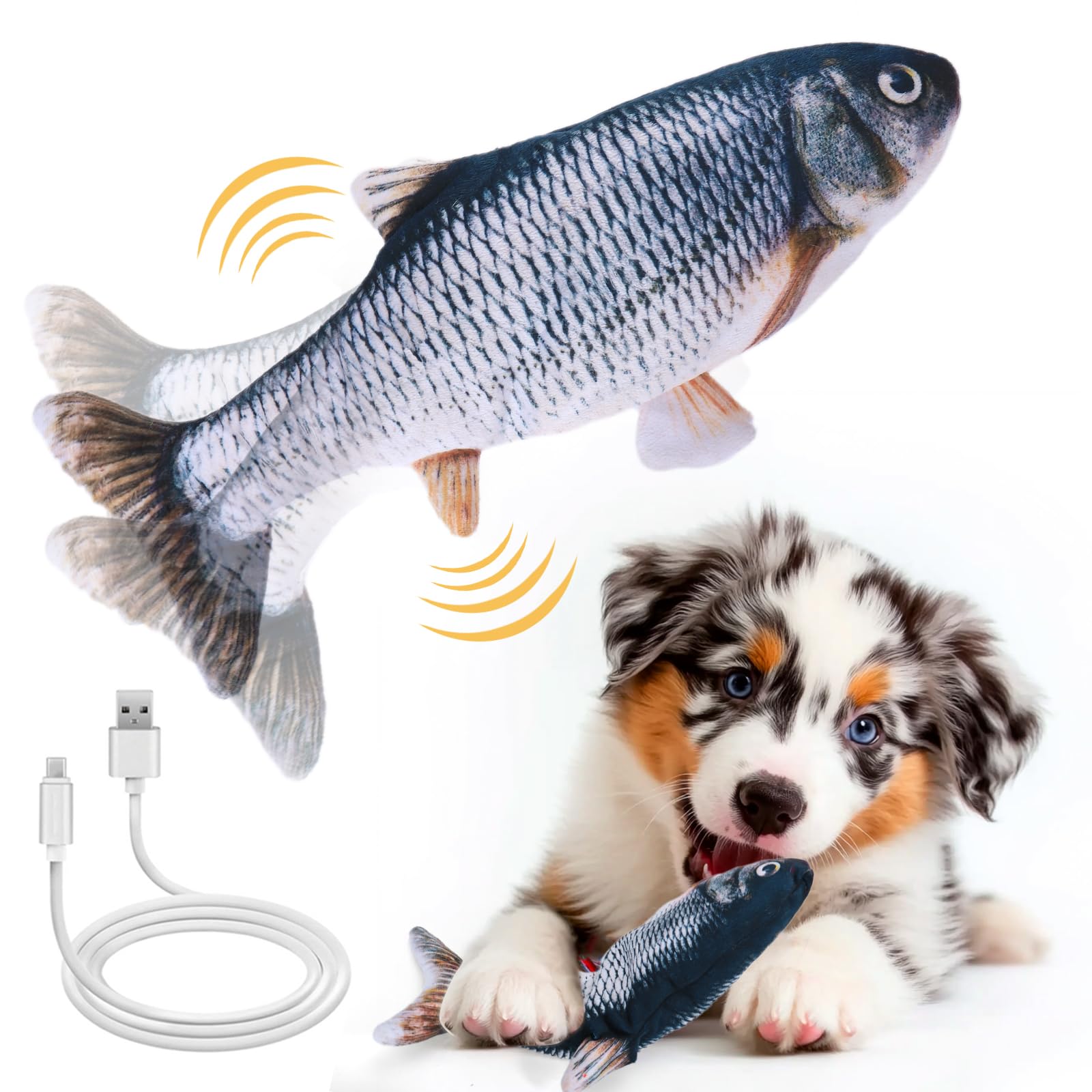 vibrating fish toy for dogs Interactive Moving Fish Dog Toy - USB Rechargeable, Vibrating Fun for Small  Dogs! Shop Now! from Dhgate Dog Plush Toys main image 0