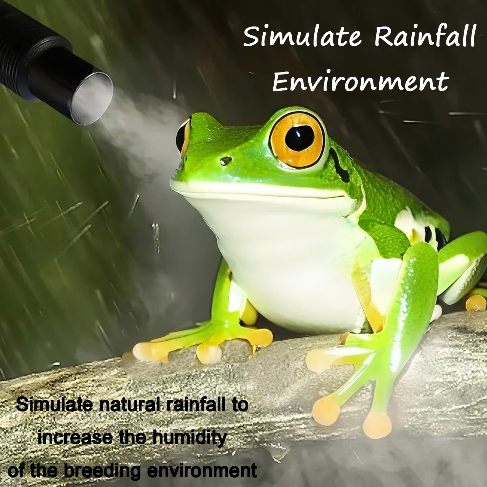 Humidificador nebulizador para Reptiles, humidificador para terrarios con Tanque nebulizador de 4L para Reptiles, paludarios y Anfibios.