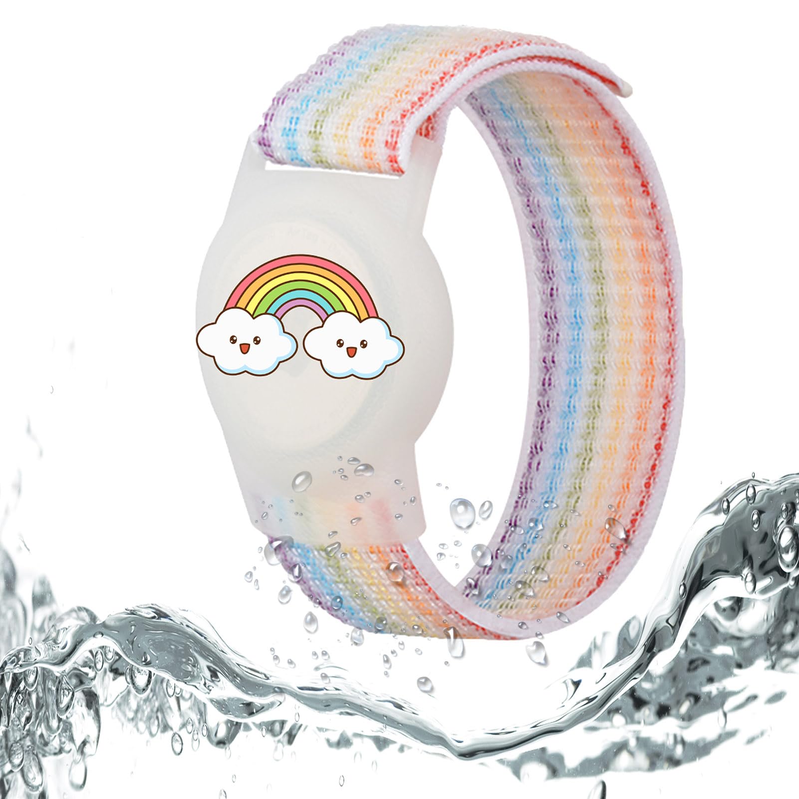 Dingfeiyu Airtag Pulsera niño, Funda Airtag Llavero Case Holder, Correa protección niños, localizador GPS Pulsera para niño Anti-arañazos — view 13