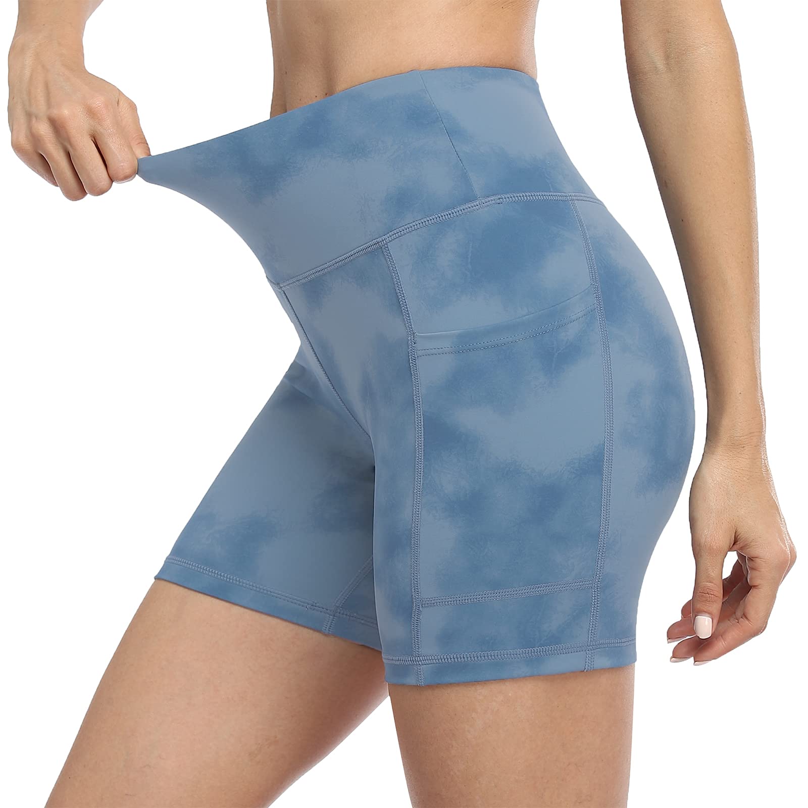 UURUN High Waisted Leggings for Women,Yoga Pants with Pockets, Tummy Control, Squat Proof, for Workout, Running