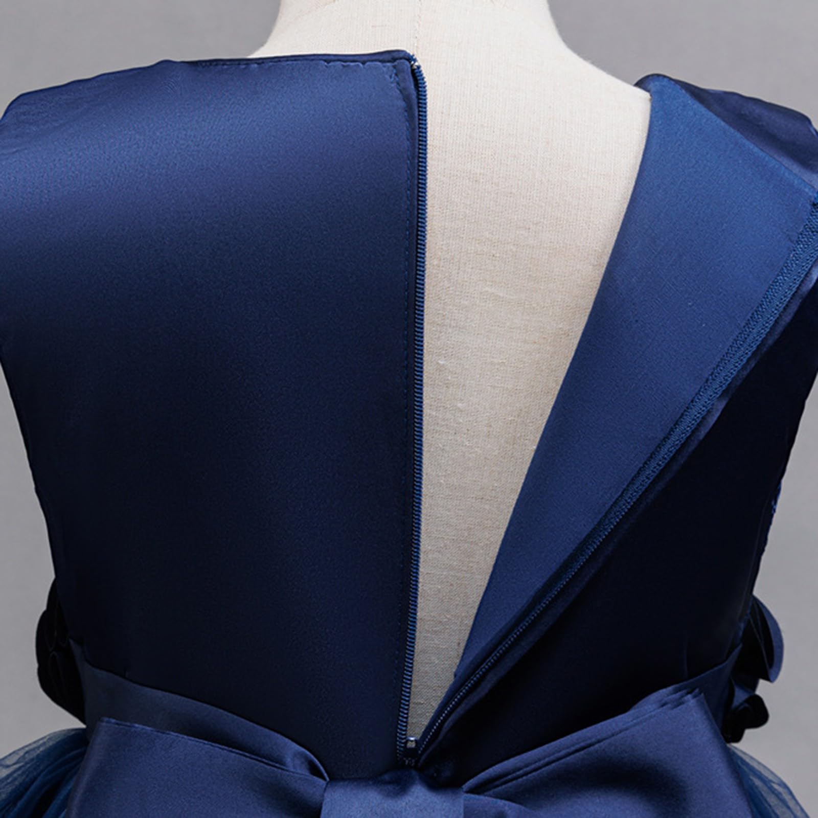Prinzessinnenkleid aus Tüll für Mädchen, Blumenmädchen, Hochzeit, Brautjungfer, Festzug, Geburtstag, Party, Abend, Abschlussball, bodenlanges Kleid