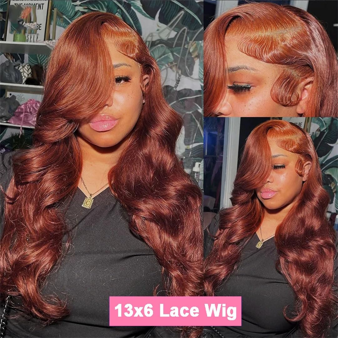 Womens Long Body Wave Brazilian Human Hair Wig With 13X6 4X4 Lace Front Remy Hair For A Flawless