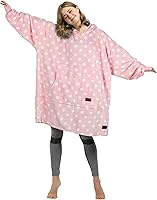 Vista 38 de Catalonia Sudadera con Capucha Manta de Gran Tamaño con Estampado de Gato y Perro de los 80, Sudadera de Forro Polar Vestible tipo Pullover