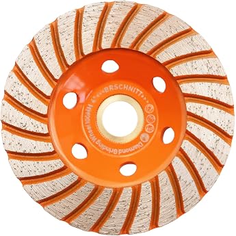 Diamond Cup Wheel 100 mm - BRSCHNITT Welded Double Row Diamond Cup Grinder Grinding Wheel for Concrete Masonry Granite Marble Natural Stone