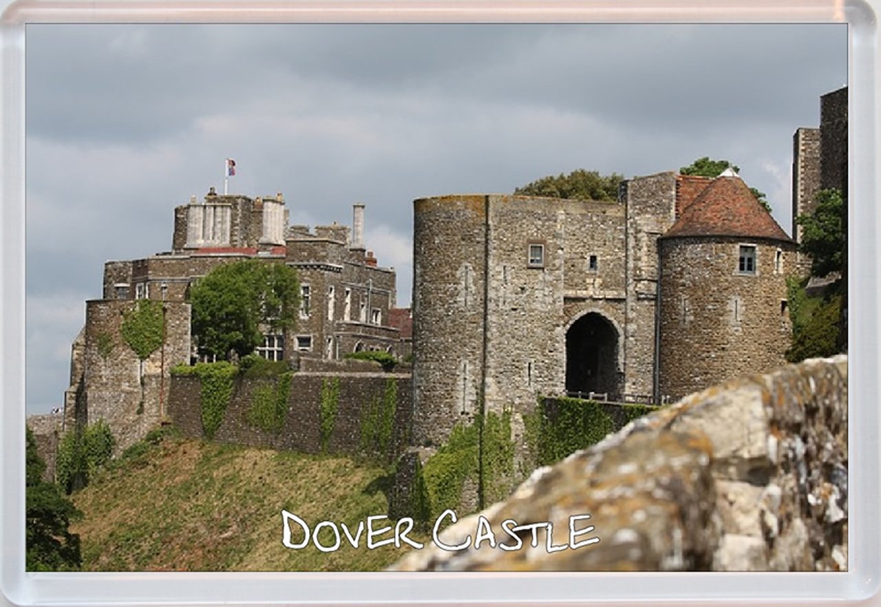 Baked Bean Store Dover Castle - Kent - Jumbo Fridge Magnet