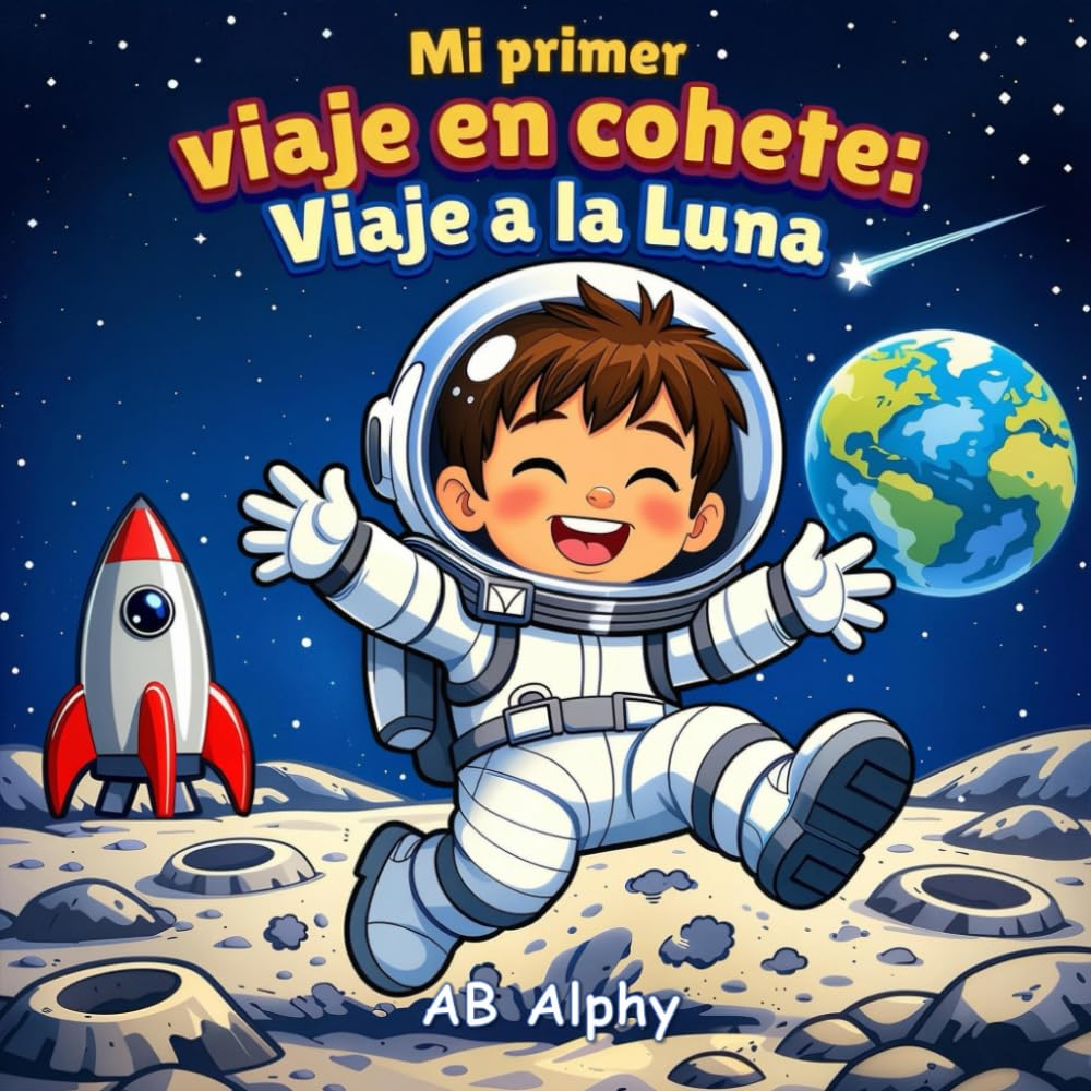 Mi primer viaje en cohete: Viaje a la Luna: Una aventura espacial mágica para pequeños exploradores