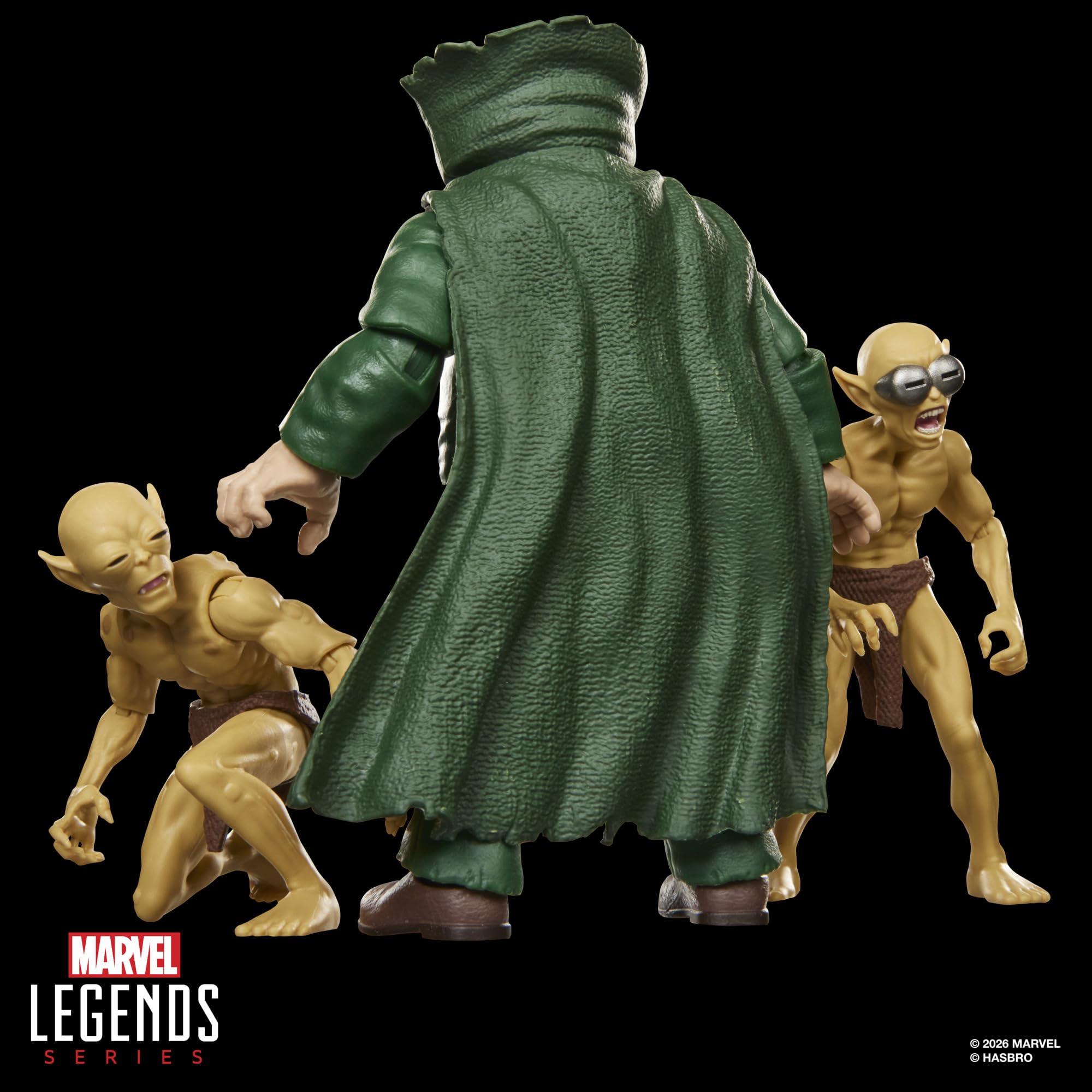 Marvel Legends Series Marvel's Mole Man & Moloids Multi-Pack, 3 von den Fantastic Four Comics inspirierte Action-Figuren zum Sammeln (Skala 15 cm)
