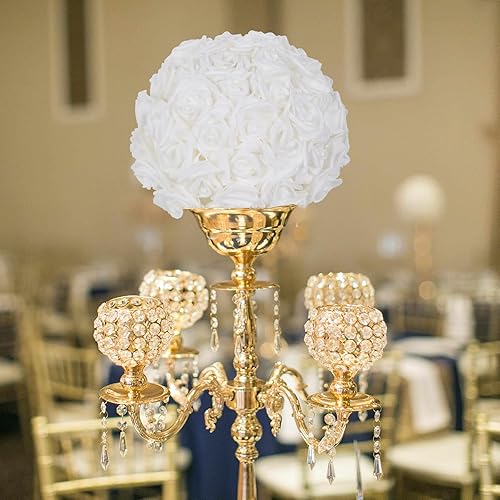 Miniatura 4 de 100 cabezas de rosas artificiales, 100 unidades de rosas artificiales de espuma blanca, rosas artificiales para ramos de boda, centros de mesa,