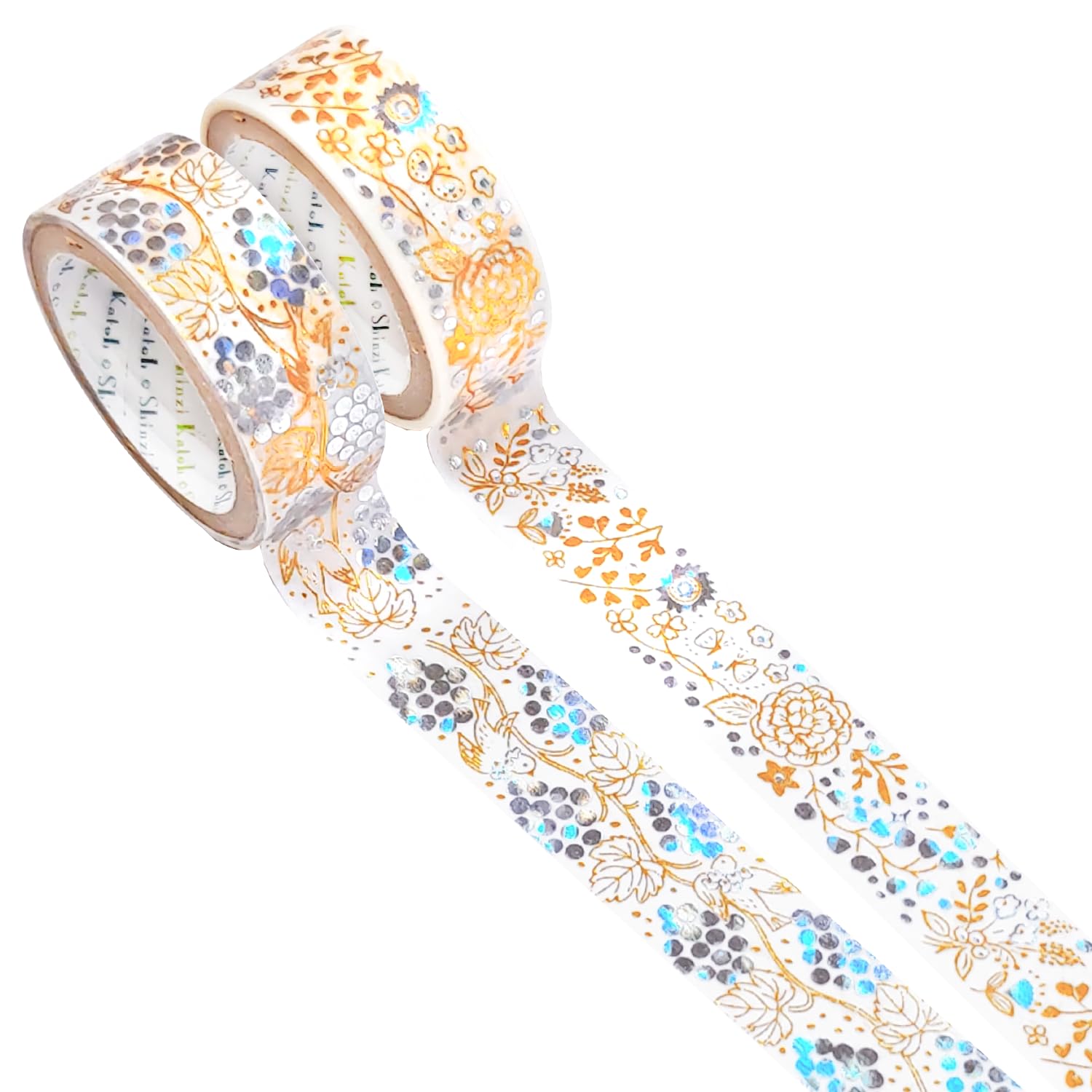 Hoshi Akari Foil Glitter Masking Tape 2-Roll Set