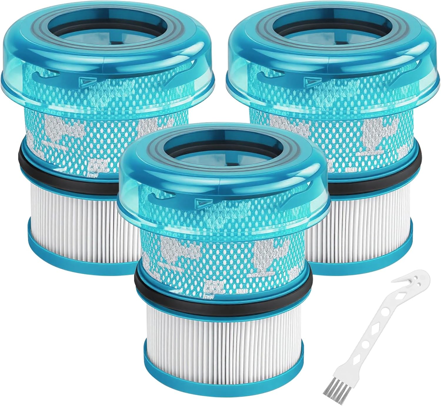HEPA Filter for Dyson V16 Piston Animal Vacuums, Filter Replacement for Dyson V16 Piston Animal Submarine Ds60 Wet & Dry Vacuum Cleaner, 3 Filter 1 Cleaning Brush