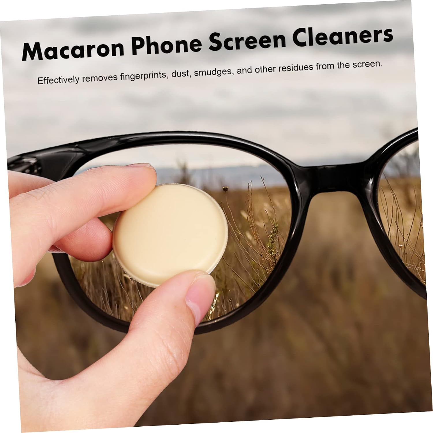 4Pcs Macaron Screen Cleaners Creative Decorative Phone Cleaning Versatile Use for Phones Tablets Screens Cute Macaron Lanyards