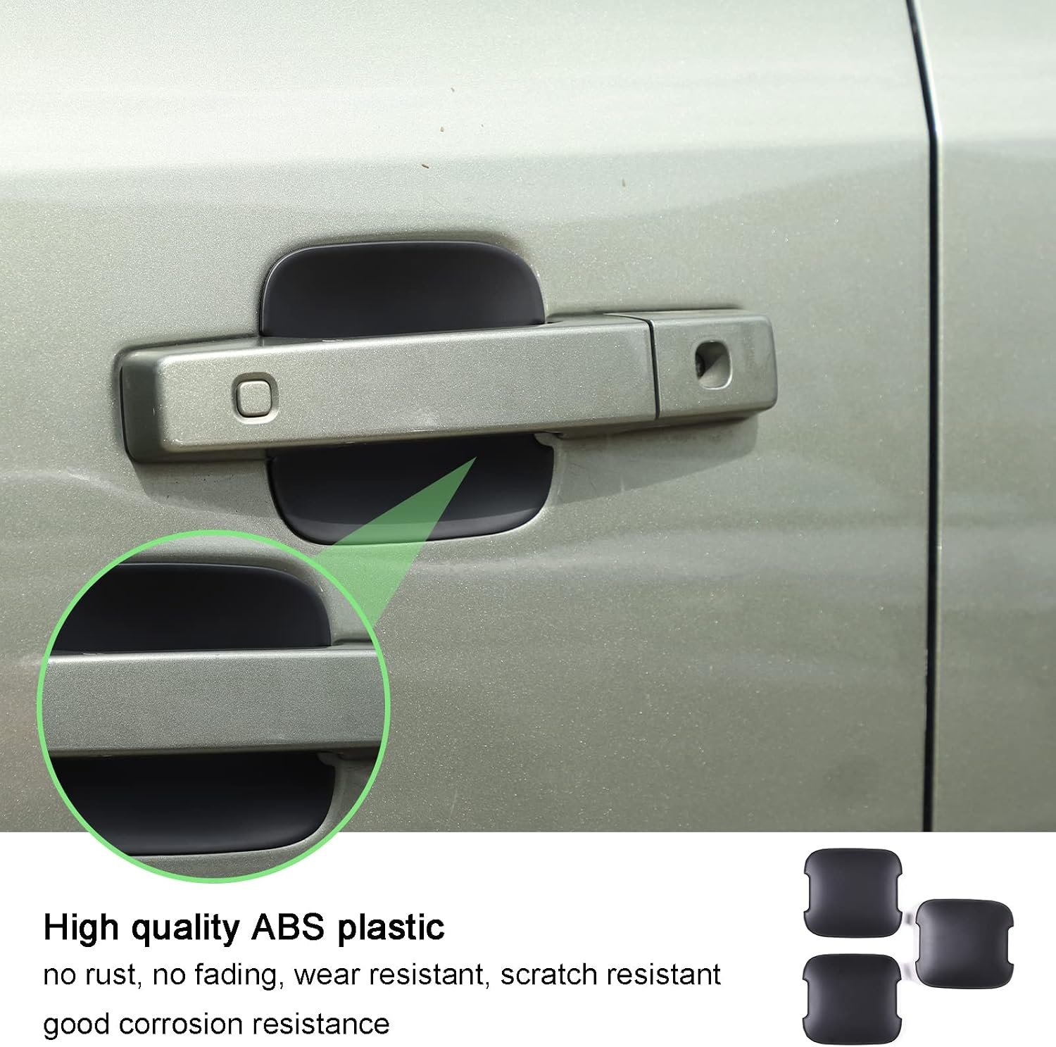 PIUGILH Car Door Handle Cup Cover Compatible with Land Rover Defender 90 2020-2023 Accessories, Scratch Protective Shields Protector Guard
