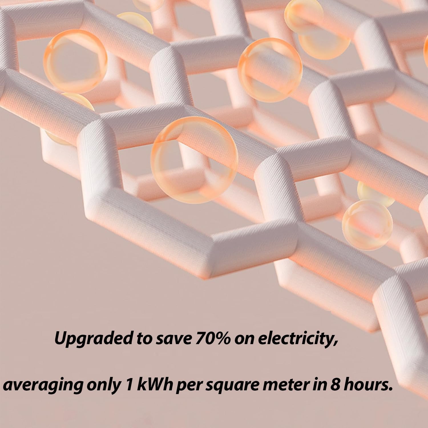 Elektryczny podgrzewany dywanik podłogowy, podgrzewacz stóp pod biurko i mata grzewcza, 12-godzinny timer + zabezpieczenie przed przegrzaniem, brak hałasu w domu Polkadot-31 * 78in