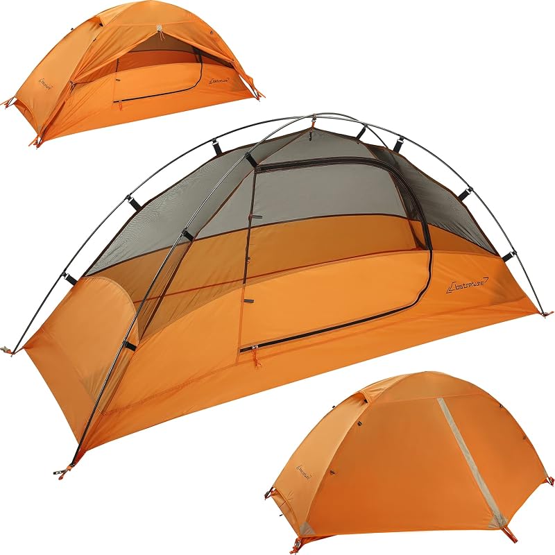 Clostnature Tienda de campaña ligera para mochileros para 1/2/3/4 personas, tienda de campaña de fácil instalación | Poste de Aluminio, PU 5000, Ultraligero, Independiente, Duradero, Impermeable, Compacto, Tienda de campaña para Senderismo y montañismo