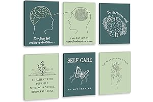 HLNIUC Therapy Office Furniture Inspirational Wall Canvas Art Décor