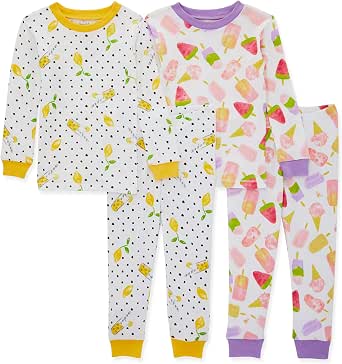Burt's Bees Baby Pagliaccetto Con Piedi In Cotone Biologico – 100% Cotone, Cerniera Frontale, Antiscivolo, Per Neonati 0-3 Mesi, Pacco Da 2