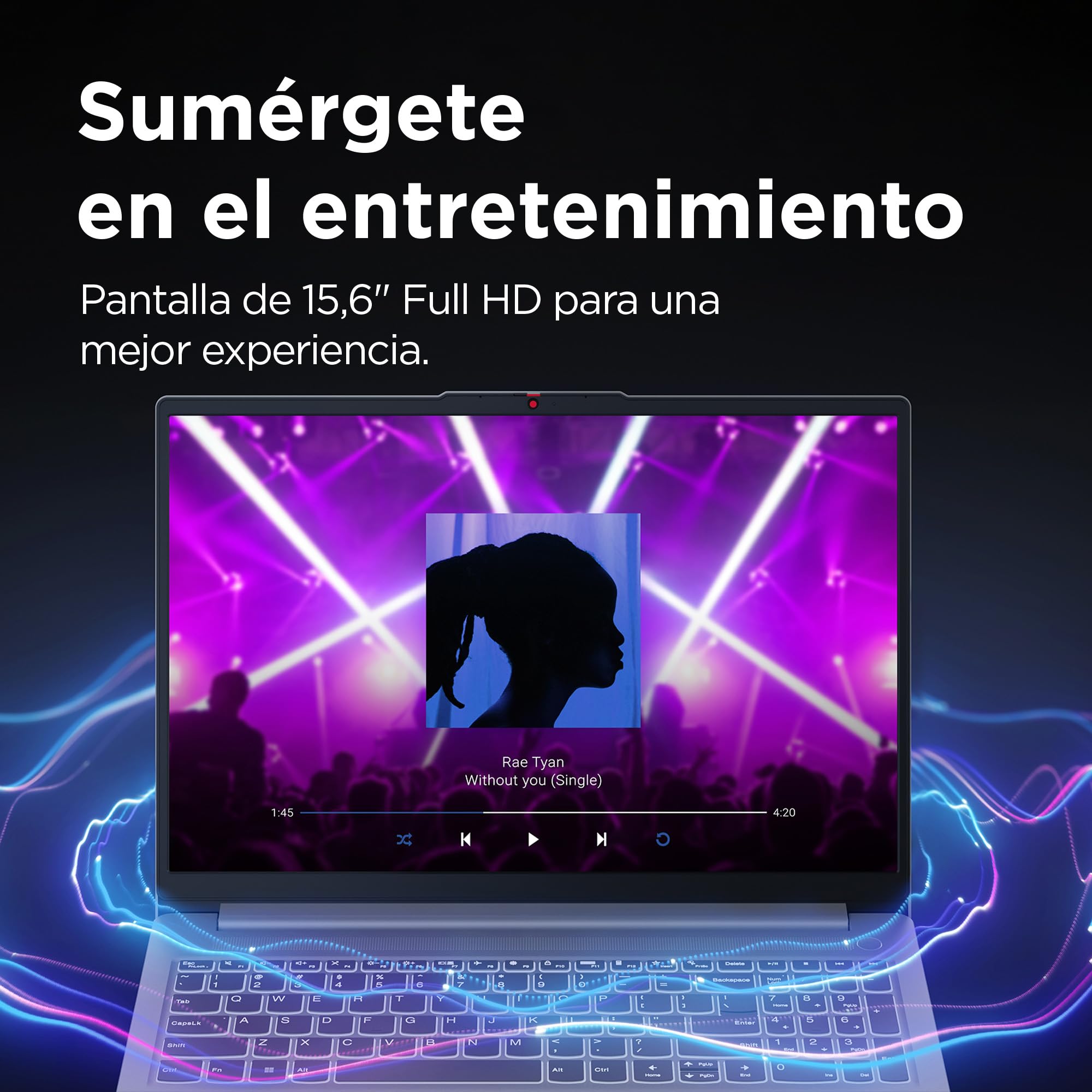 Lenovo IdeaPad Slim 3 Gen 8 - Portátil 15.6" FHD Intel Core i5-13420H, 16 GB RAM, 1 TB SSD, Wi-Fi 6, Win11 Home, Office de Prueba QWERTY Español, Gris - 3 Meses de Xbox Game Pass Incluido