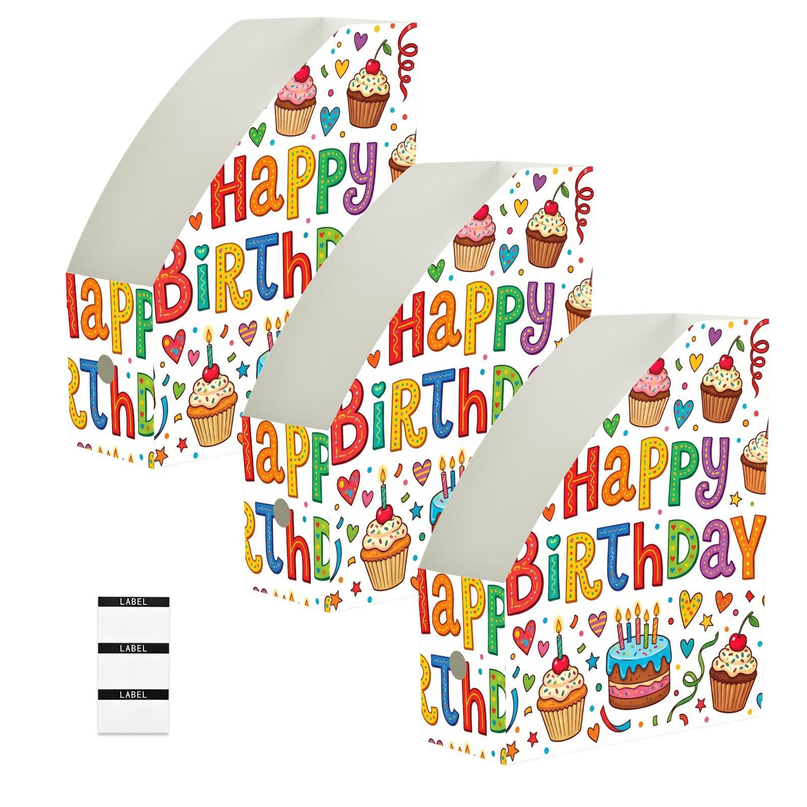 Organiseur de dossiers d'anniversaire blanc pour dortoir