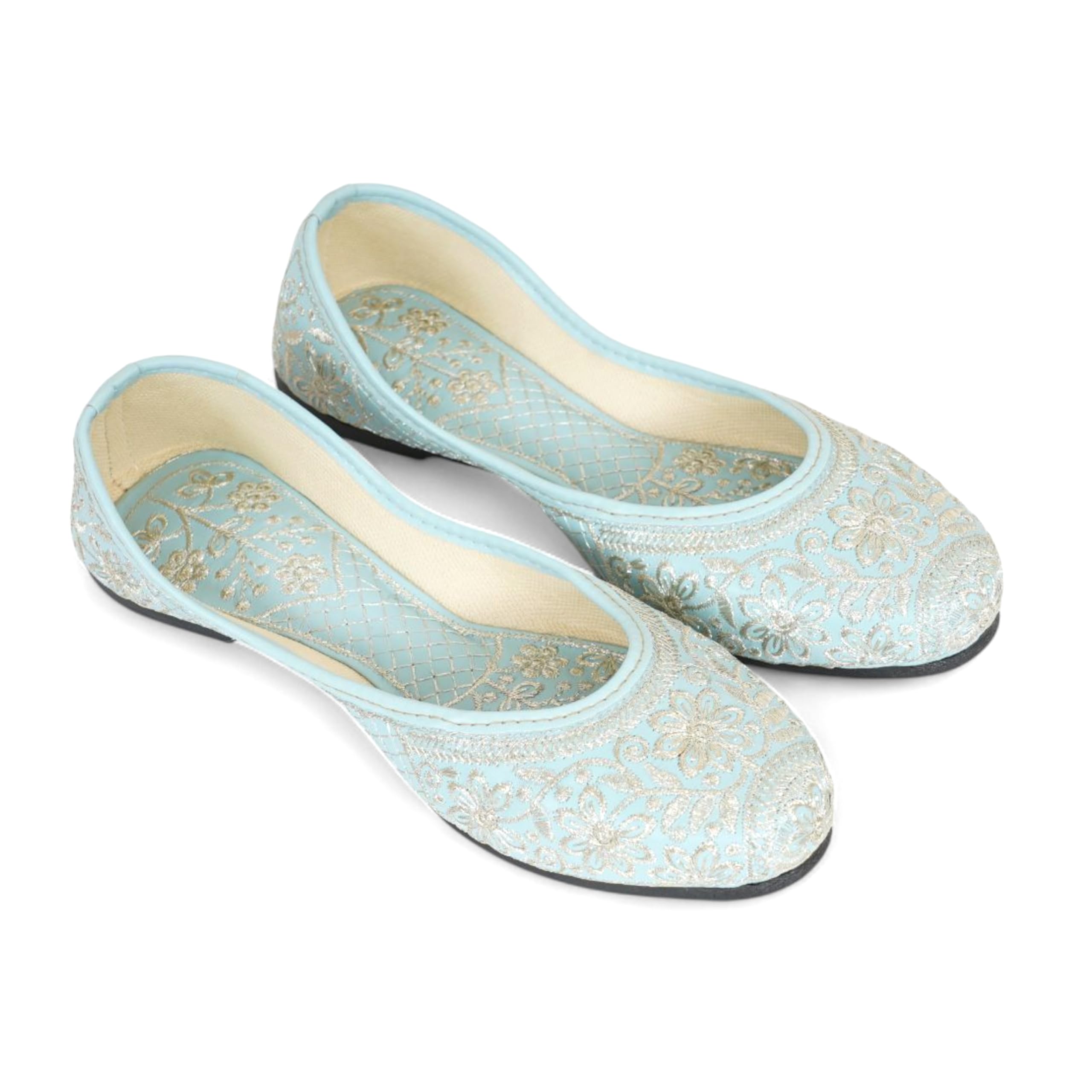 kalbellia Women Ethnic Stylish Embroidered Punjabi Trendy Design Juti for Women and Girls-picture-18