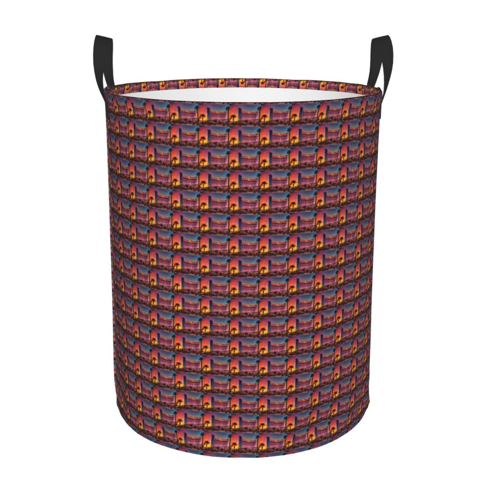 Grand panier à linge rond pour éliminer le désordre humide