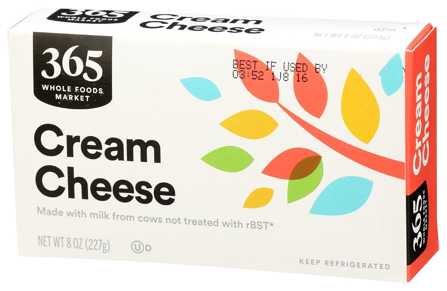 365 by Whole Foods Market, Cream Cheese Rbst Free, 8 Ounce