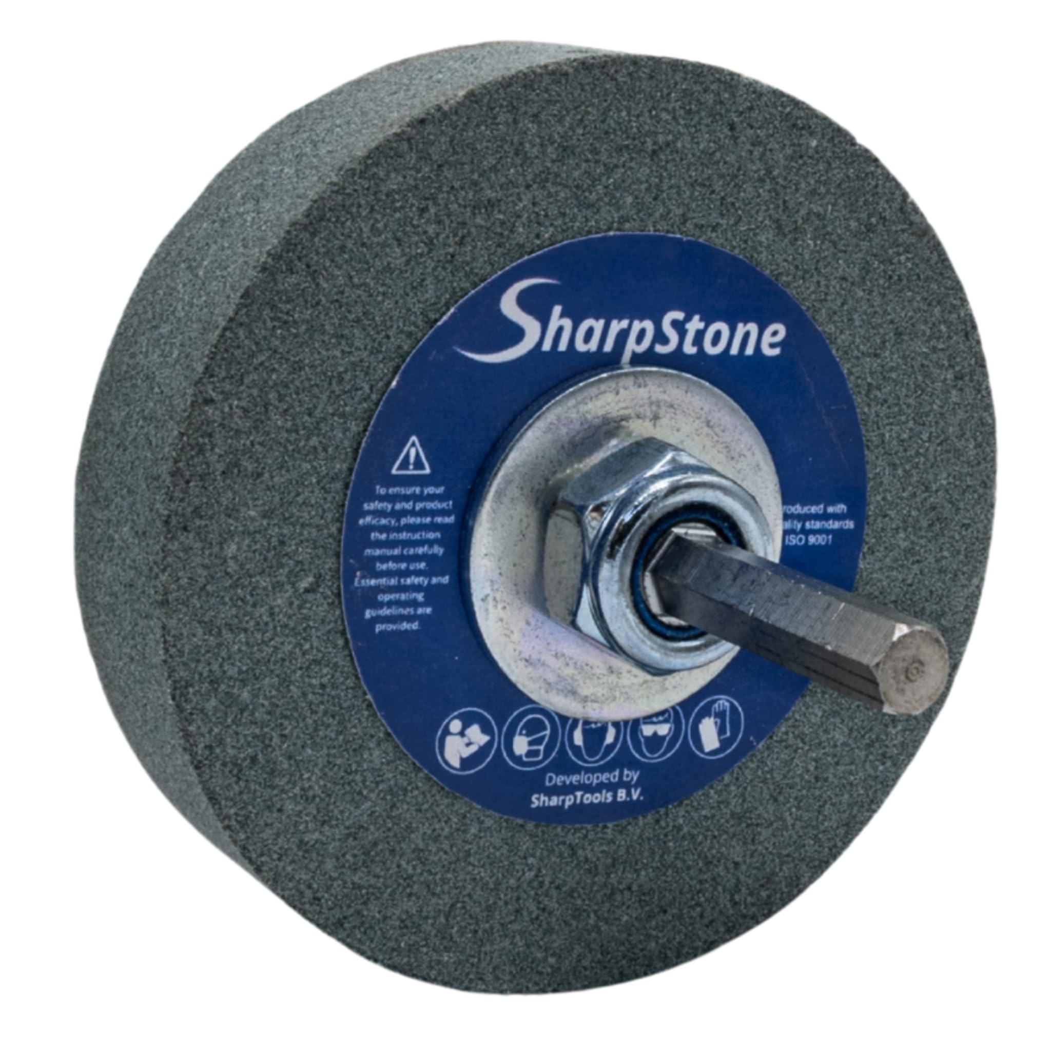 SharpStone 1.0 Affûteur de Forets | Meule d'affutage à tige hexagonale pour perceuse, Affûteur de forets bois, plastique, métal et béton