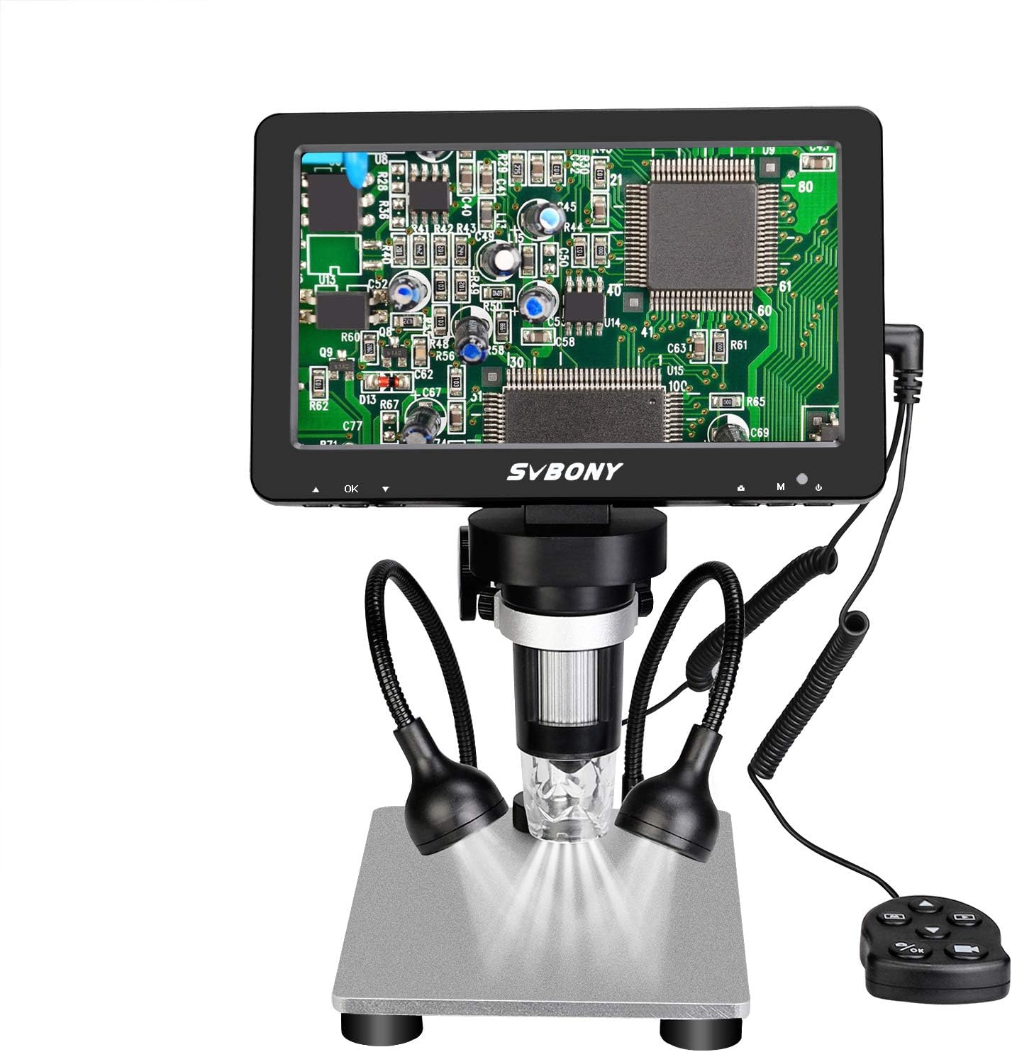 2000x Microscope Moving Ruler Compound Microscope for Students and Kids ...