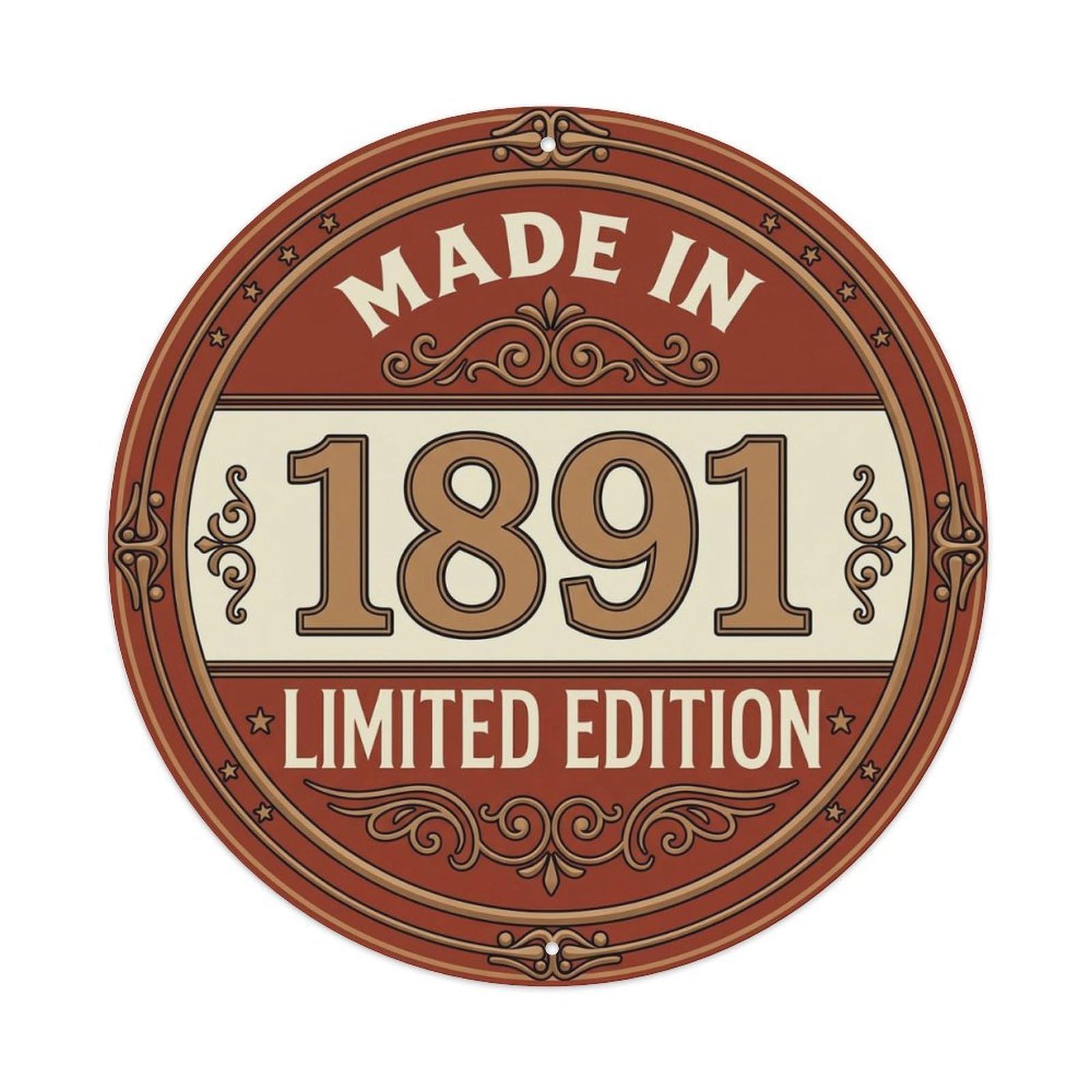 Okahys 8X8inch(20X20cm) Made In 1891 Limited Edition Metal Tin Sign