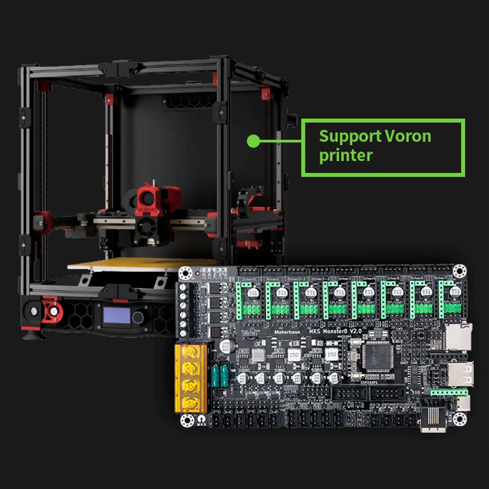 La Carte de contrôle Monster8 32 Bits Prend en Le Port
