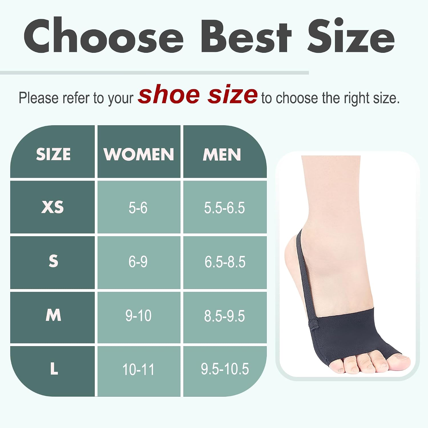 Metatarsal Pads, Ball of Foot Cushion Gel Inserts with Strap | Soft Thickened Pad, Comfortable Fabric, Forefoot Shock Absorption, Pain Relief for Mortons Neuroma-Sesamoiditis-Metatarsalgia
