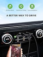 Vista 2 de Adaptador auxiliar Bluetooth 5.2 para automóvil, conector USB de 0.138 in, llamada manos libres, transmisión de música para camiones, sistemas